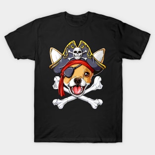 Chihuahua Pirate Skull Design T-Shirt